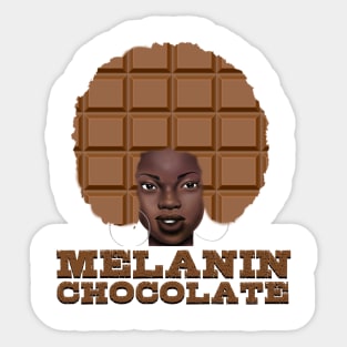 Afro Melanin Chocolate Queen Black Pride Gift Sticker